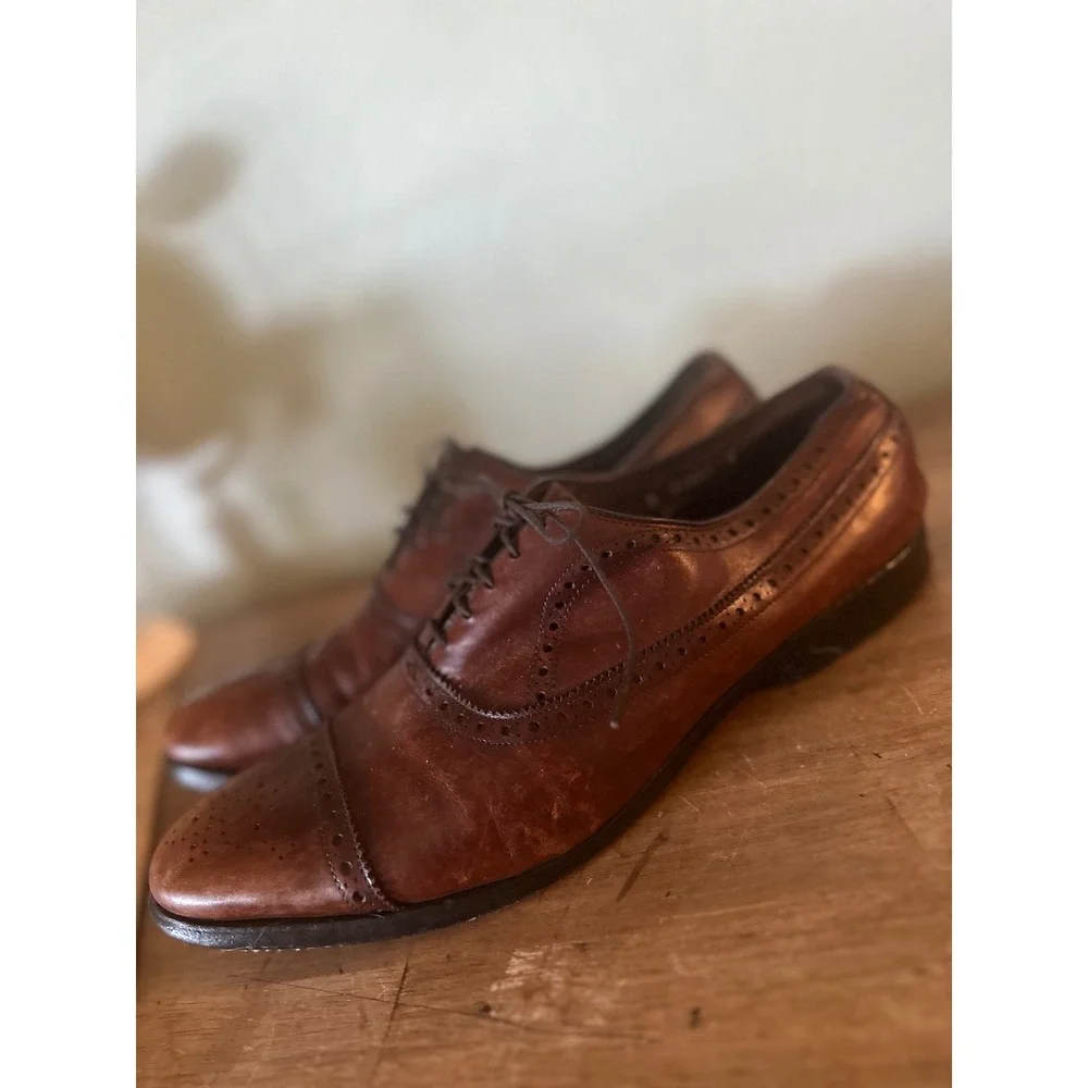 Allen Edmonds cap toe leather Oxford, men's 10M